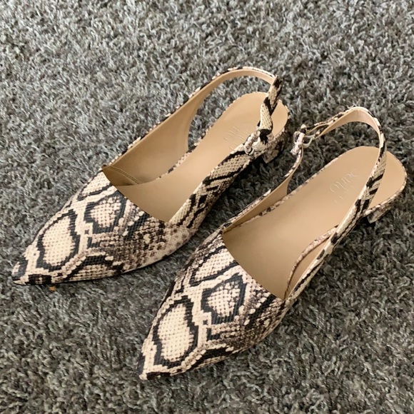 Franco Sarto Shoes - Franco Sarto animal print sling backs